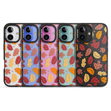 Autumn Leaves Black Impact Phone Case for iPhone 16, iPhone 16 Plus