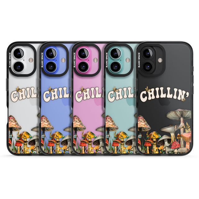 Chillin' Black Impact Phone Case for iPhone 16, iPhone 16 Plus