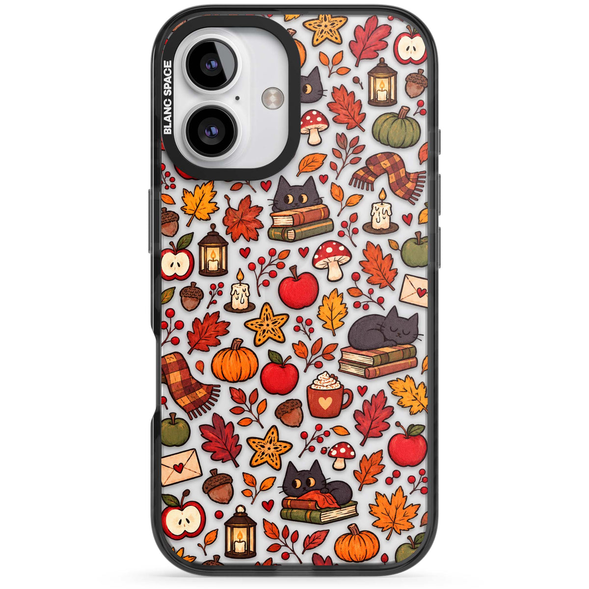 Autumn Mix iPhone case | Black Impact case for iPhone 16, iPhone 16 Plus