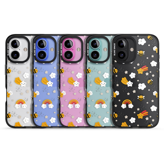 iPhone 16 Pro Max Busy Bee Black Impact Phone Case