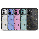 iPhone 16 Pro Max Sweet as Honey Patterns: Bees & Hearts (Clear) Black Impact Phone Case