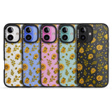 iPhone 16 Pro Max Sweet as Honey Patterns: Sunflowers (Clear) Black Impact Phone Case