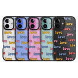 iPhone 16 Love Pattern Clear Impact Phone Case