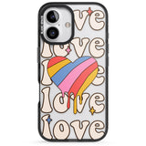 iPhone 16 Groovy Love Clear Impact Phone Case