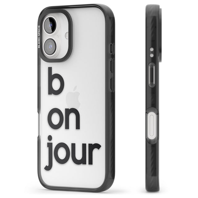 iPhone 16 Pro Max Bonjour Black Impact Phone Case