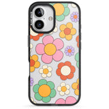 iPhone 16 Groovy Blossoms Clear Impact Phone Case