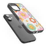 iPhone 16 Happy Blossoms Clear Impact Phone Case