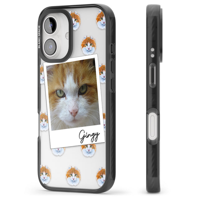 iPhone 16 Pro Max Personalised American Curl Photo Black Impact Phone Case