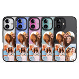 iPhone 16 Pro Max Personalised Heart Photo Black Impact Phone Case