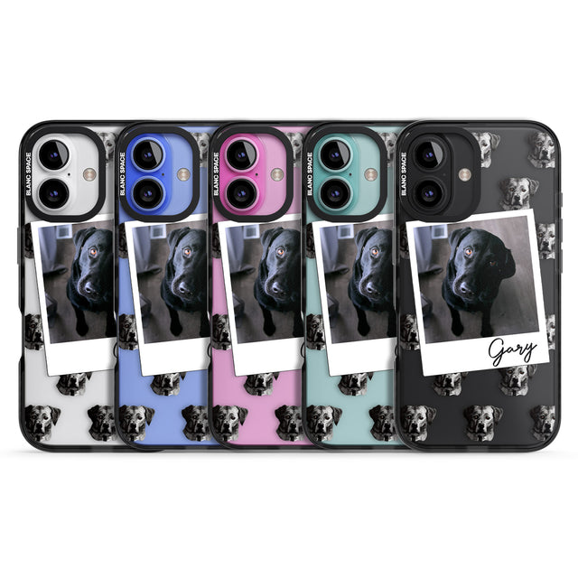 iPhone 16 Pro Max Personalised Labrador, Black - Dog Photo Black Impact Phone Case