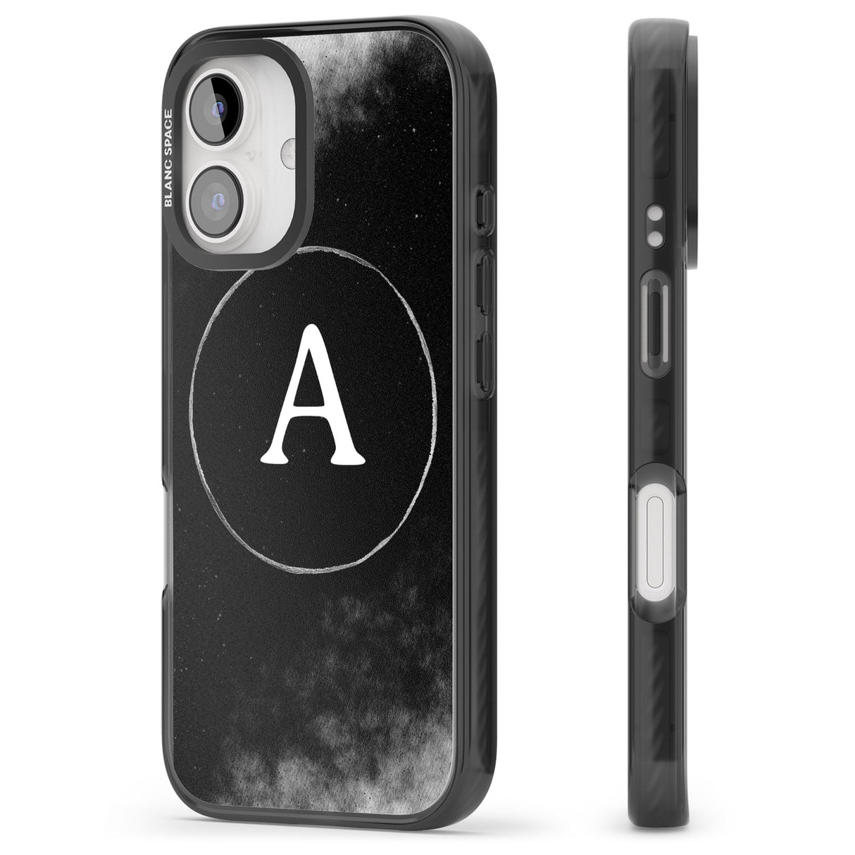 iPhone 16 Pro Max Personalised Eclipse Monogram Black Impact Phone Case