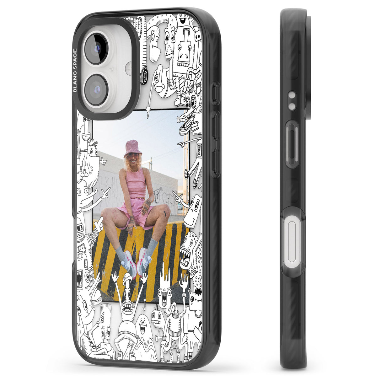 iPhone 16 Pro Max Personalised Look At This Photo Case Black Impact Phone Case