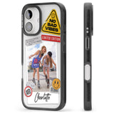 iPhone 16 Pro Max Personalised Sticker Mix Instant Photo Black Impact Phone Case