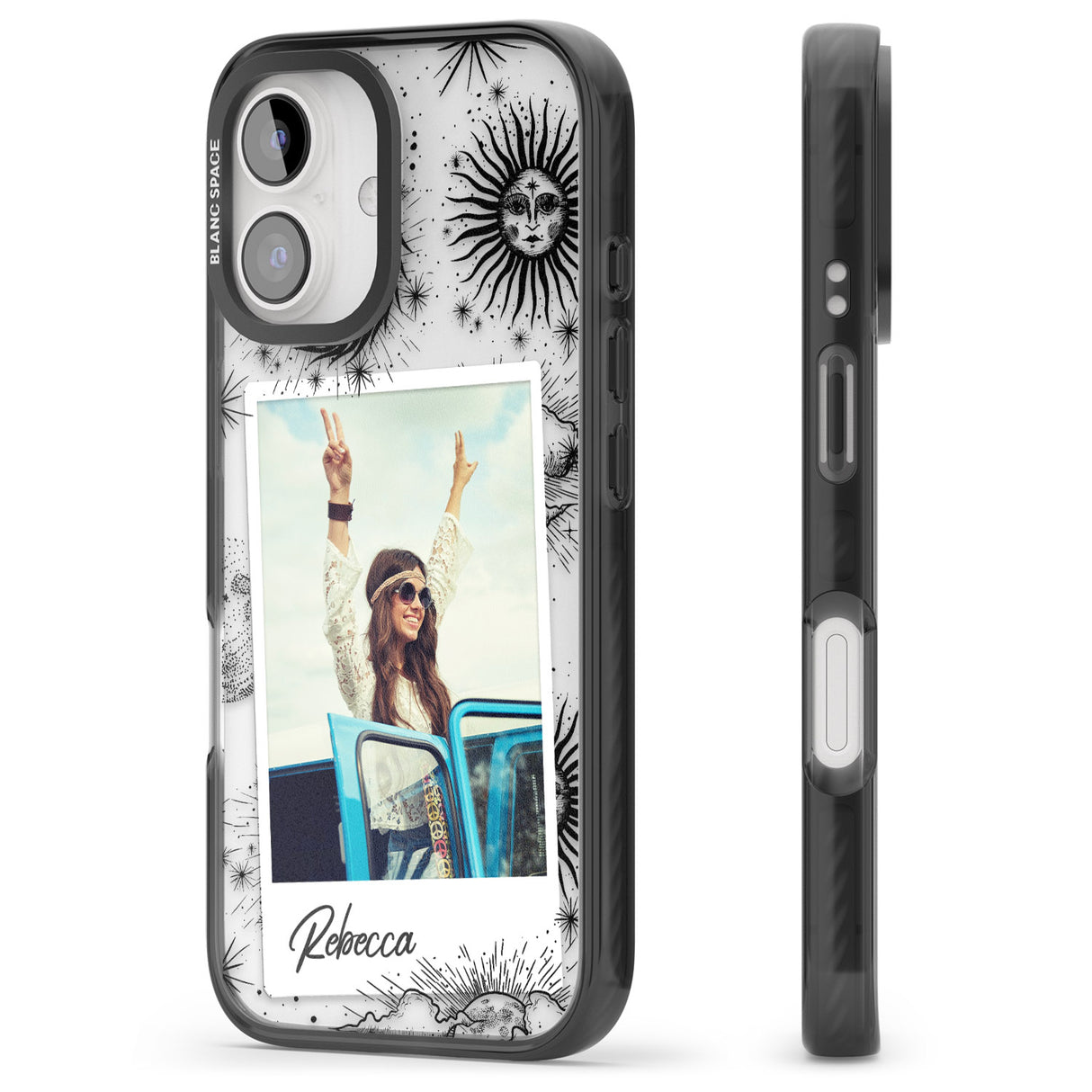 iPhone 16 Pro Max Personalised Astrology Instant Photo Black Impact Phone Case