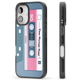 iPhone 16 Pro Max Personalised Retro Mixtape Black Impact Phone Case