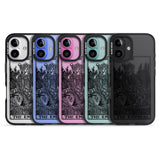 iPhone 16 Pro Max Personalised The Empress Tarot Card - Transparent Black Impact Phone Case