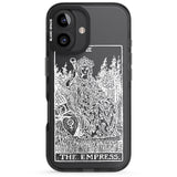 iPhone 16 Pro Max Personalised The Empress Tarot Card - White Transparent Black Impact Phone Case