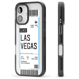 iPhone 16 Pro Max Personalised Las Vegas Boarding Pass Black Impact Phone Case