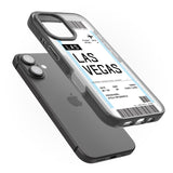 iPhone 16 Pro Max Personalised Las Vegas Boarding Pass Black Impact Phone Case