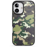 iPhone 16 Pro Max Green Camo Black Impact Phone Case