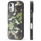 iPhone 16 Pro Max Green Camo Black Impact Phone Case