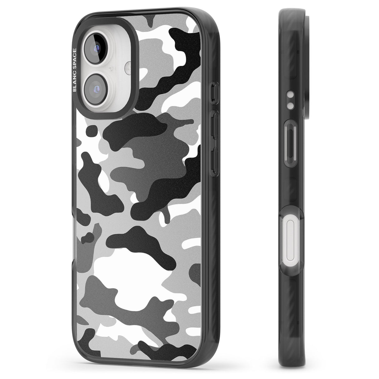 iPhone 16 Pro Max Grey Black Urban Camo Black Impact Phone Case