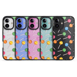 iPhone 16 Pro Max Lollipop Pattern Black Impact Phone Case