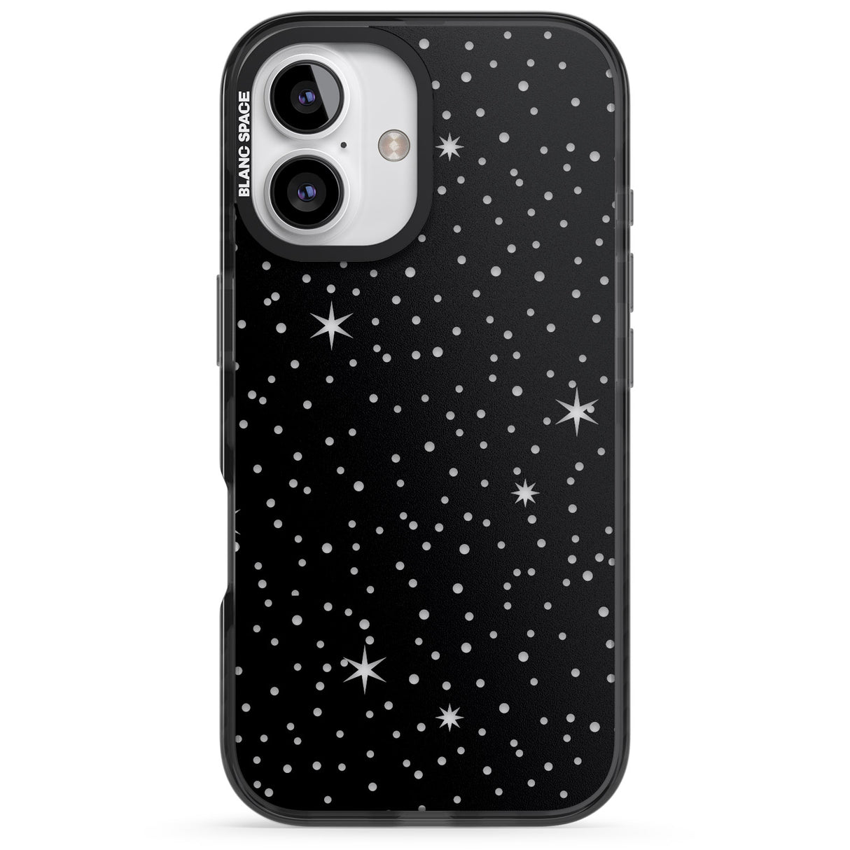 iPhone 16 Pro Max Celestial Cut-Out Stars Black Impact Phone Case