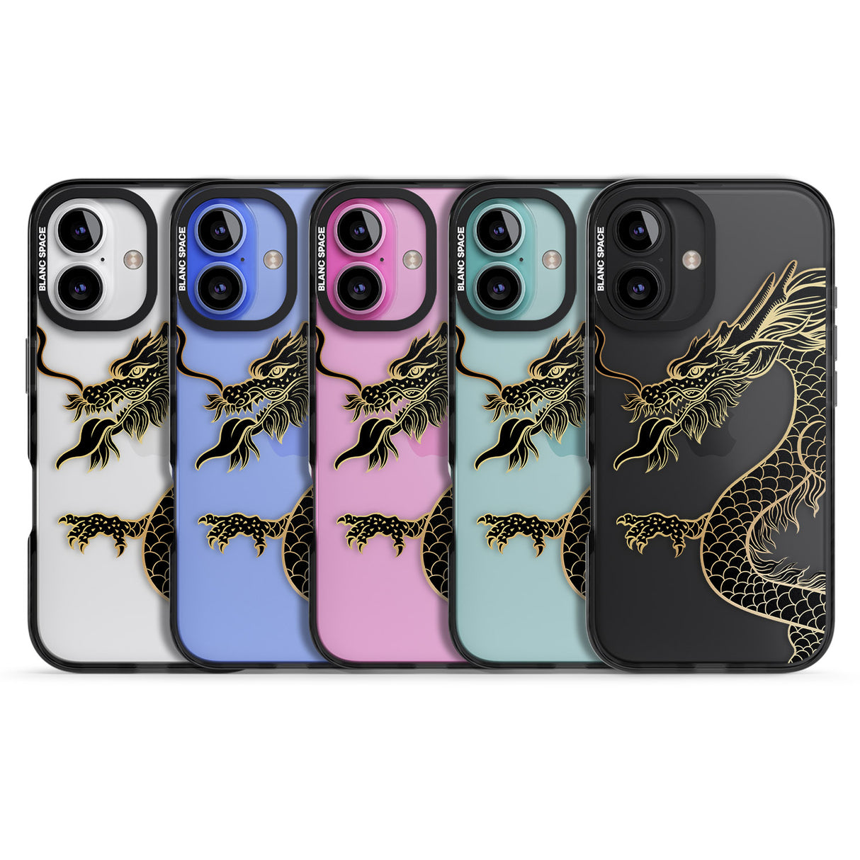 iPhone 16 Pro Max Large Black Dragon Black Impact Phone Case