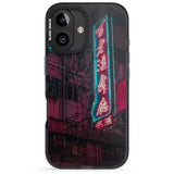 iPhone 16 Pro Max Large Kanji Sign - Neon Cities Photographs Black Impact Phone Case