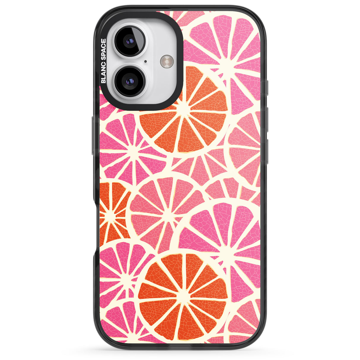 iPhone 16 Pro Max Citrus Slices Black Impact Phone Case