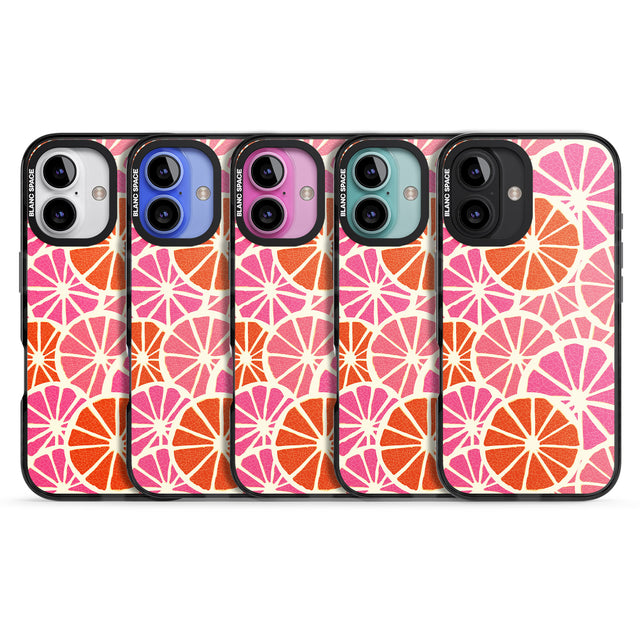 iPhone 16 Pro Max Citrus Slices Black Impact Phone Case