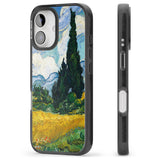 iPhone 16 Pro Max Wheat Field with Cypresses by Vincent Van Gogh Black Impact Phone Case