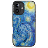 iPhone 16 Pro Max The Starry Night by Vincent Van Gogh Black Impact Phone Case