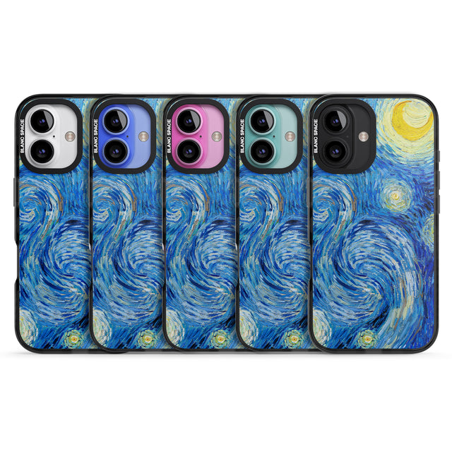 iPhone 16 Pro Max The Starry Night by Vincent Van Gogh Black Impact Phone Case