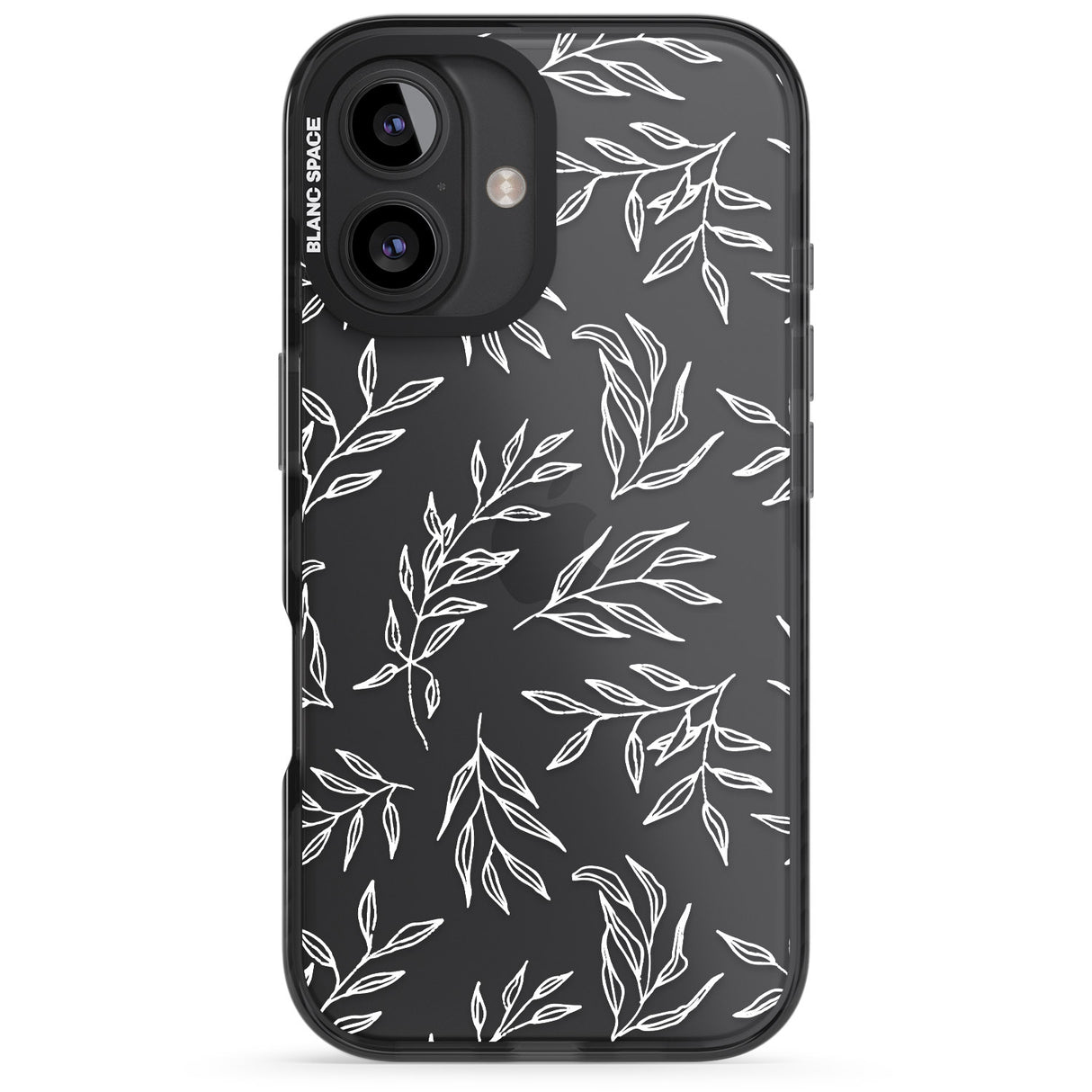 iPhone 16 Pro Max Leafy Botanical Black Impact Phone Case