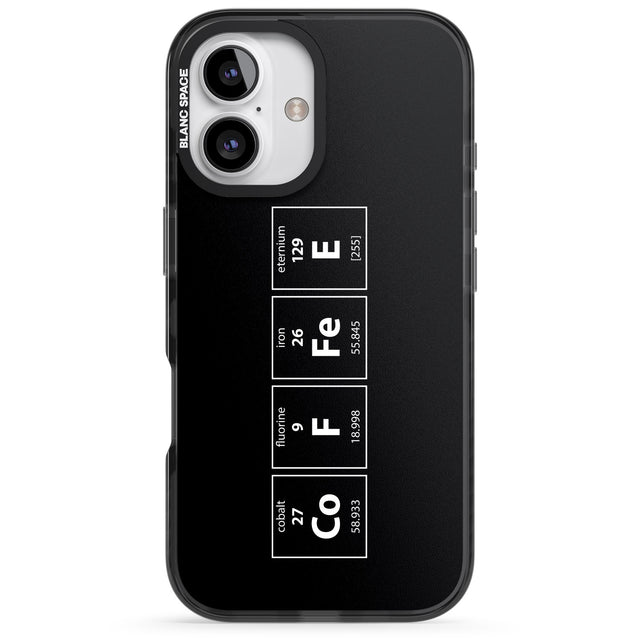 iPhone 16 Pro Max Coffee Element (Black) Black Impact Phone Case