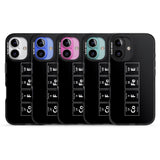 iPhone 16 Pro Max Coffee Element (Black) Black Impact Phone Case