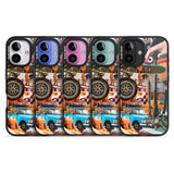 iPhone 16 Pro Max Vintage Collage: Road Trip Black Impact Phone Case