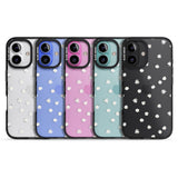 iPhone 16 Pro Max Painted Daises on Transparent Black Impact Phone Case