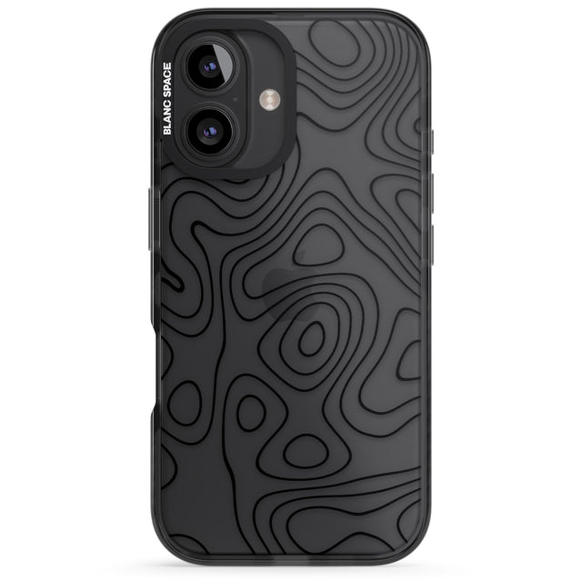 iPhone 16 Pro Max Damascus Steel Black Impact Phone Case