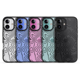 iPhone 16 Pro Max Damascus Steel Black Impact Phone Case