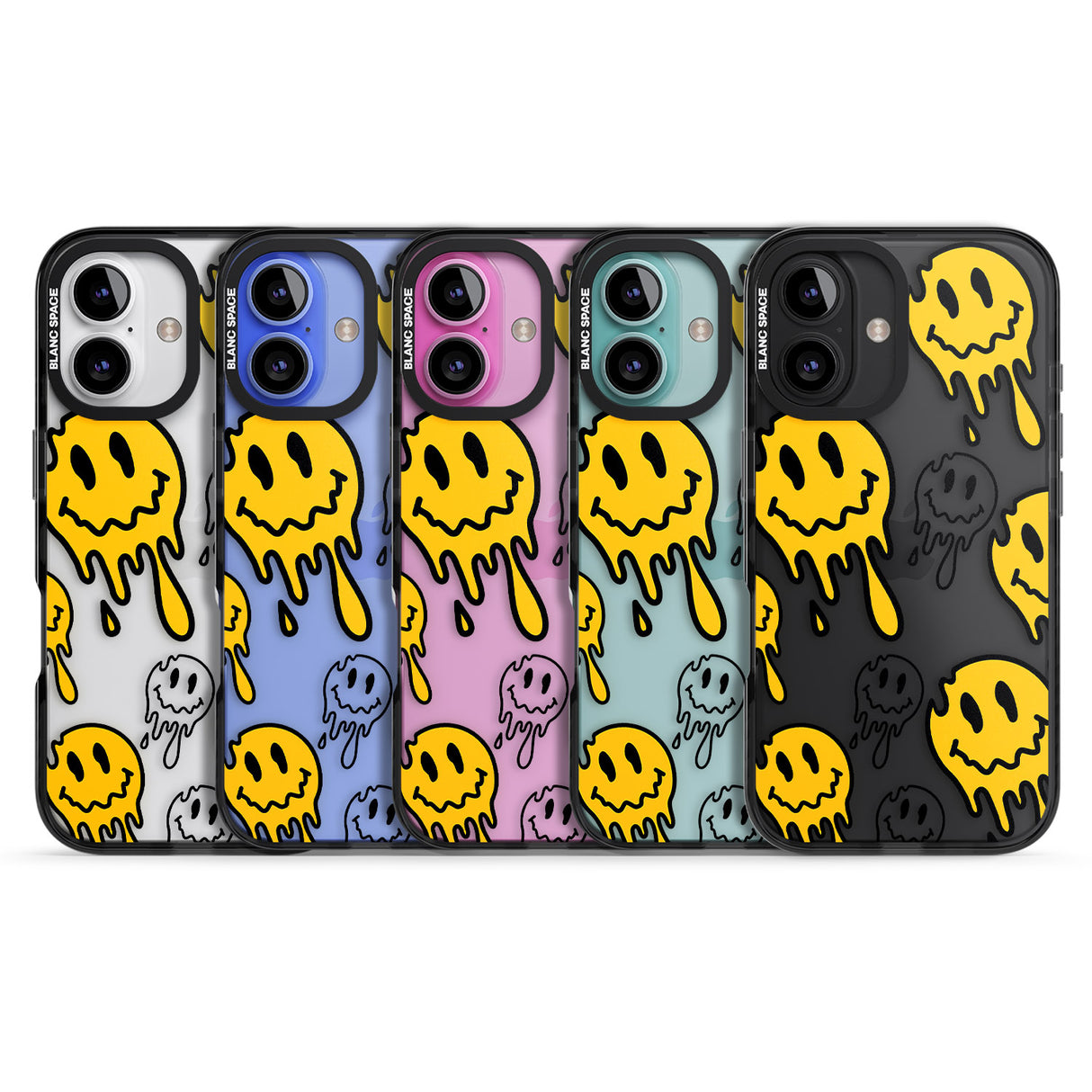 iPhone 16 Pro Max Face Melt Black Impact Phone Case