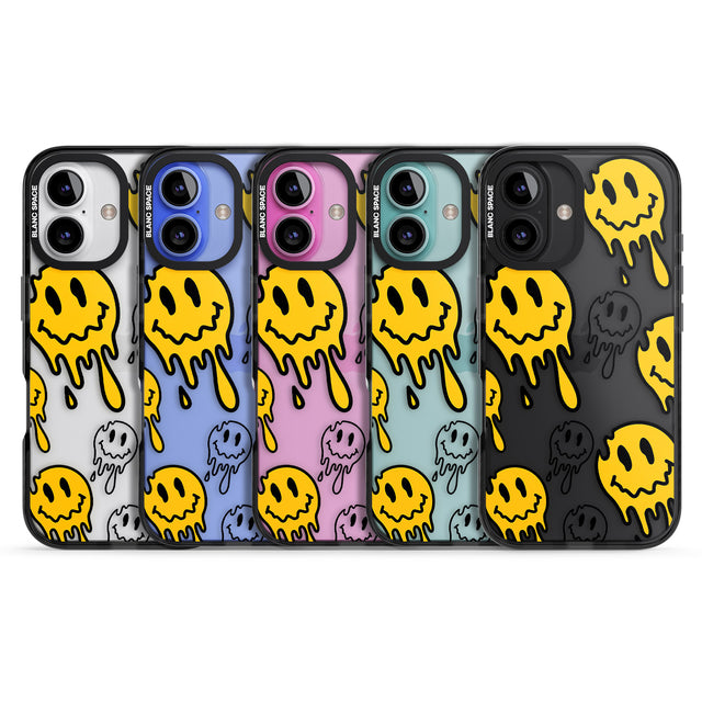 iPhone 16 Pro Max Face Melt Black Impact Phone Case