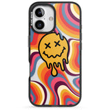 iPhone 16 Pro Max Trippy Face Melt Black Impact Phone Case