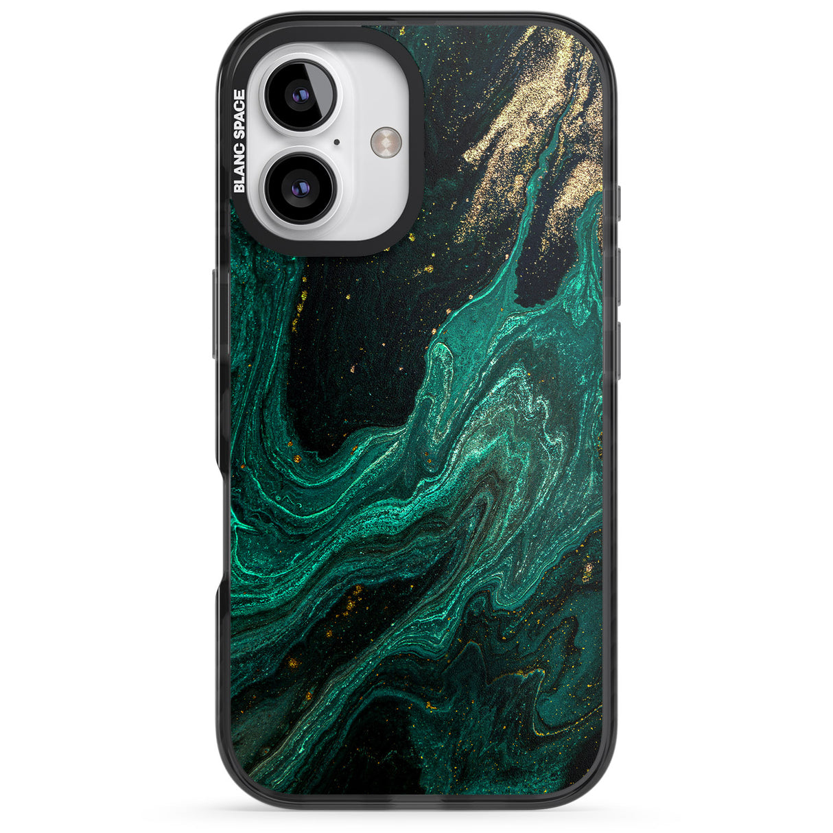 iPhone 16 Pro Max Emerald Lagoon Black Impact Phone Case