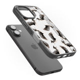 iPhone 16 Pro Max Border Collie Watercolour Dog Pattern Black Impact Phone Case