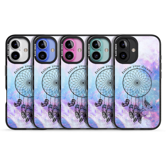 iPhone 16 Pro Max Simple Galaxy Pattern Dreamcatcher Black Impact Phone Case