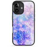 iPhone 16 Pro Max Dreamcatcher Pattern Galaxy Print Tie Dye Black Impact Phone Case