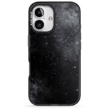 iPhone 16 Pro Max Night Sky Galaxies: Shimmering Stars Black Impact Phone Case